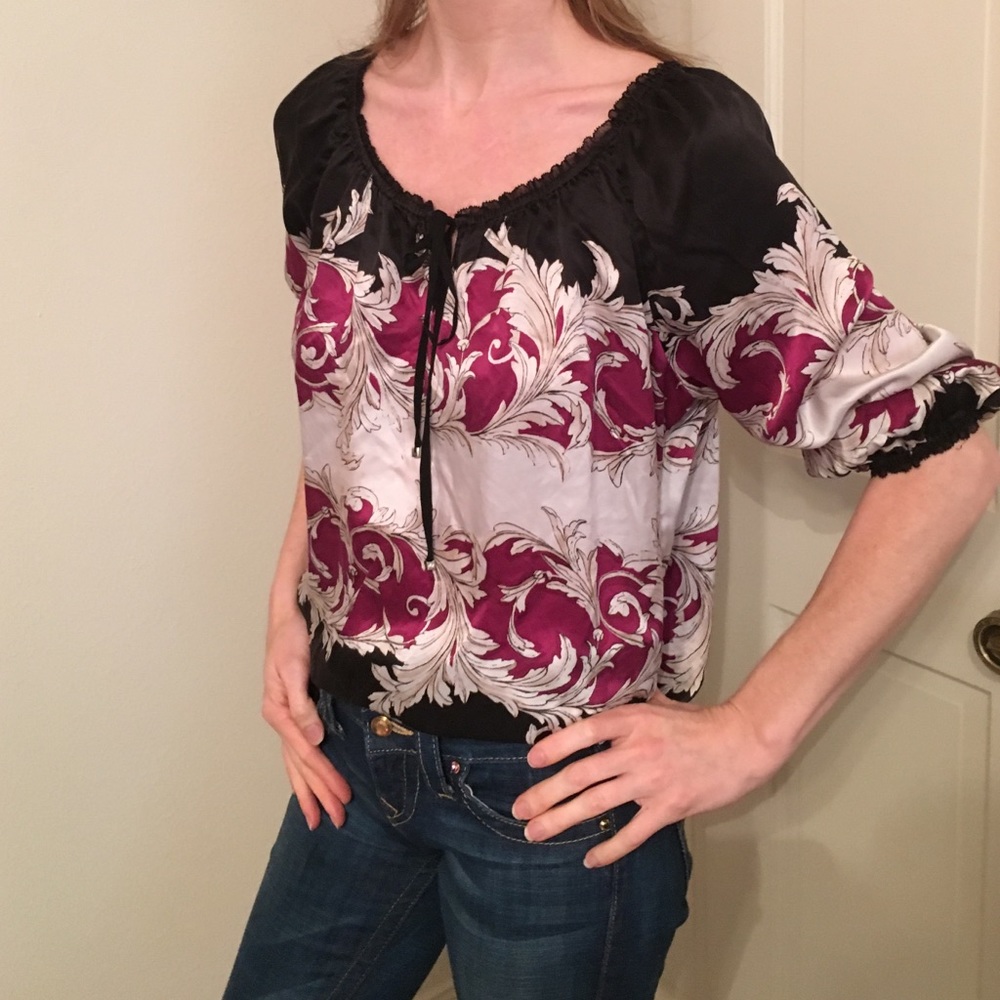 Black and purple black dress blouse SALE 🎈🎀